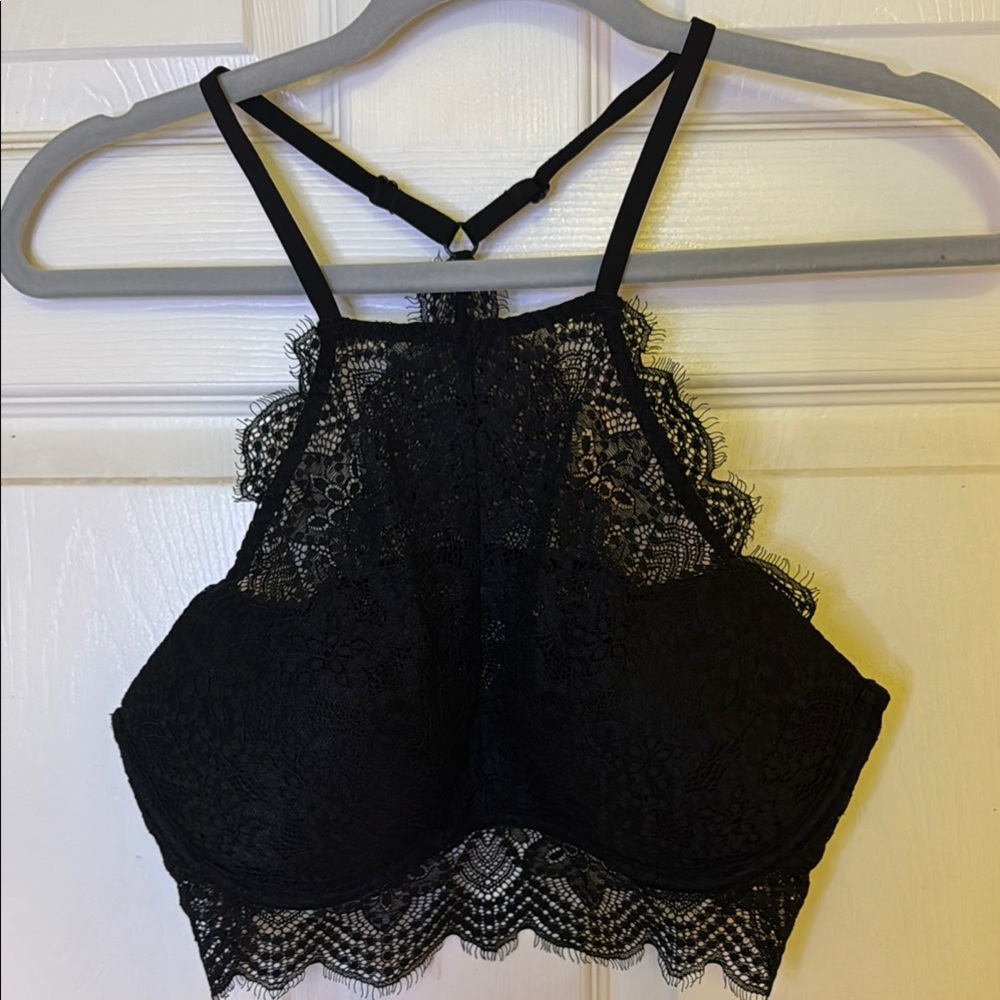 PINK Victoria's Secret Black‎ Lace Bra